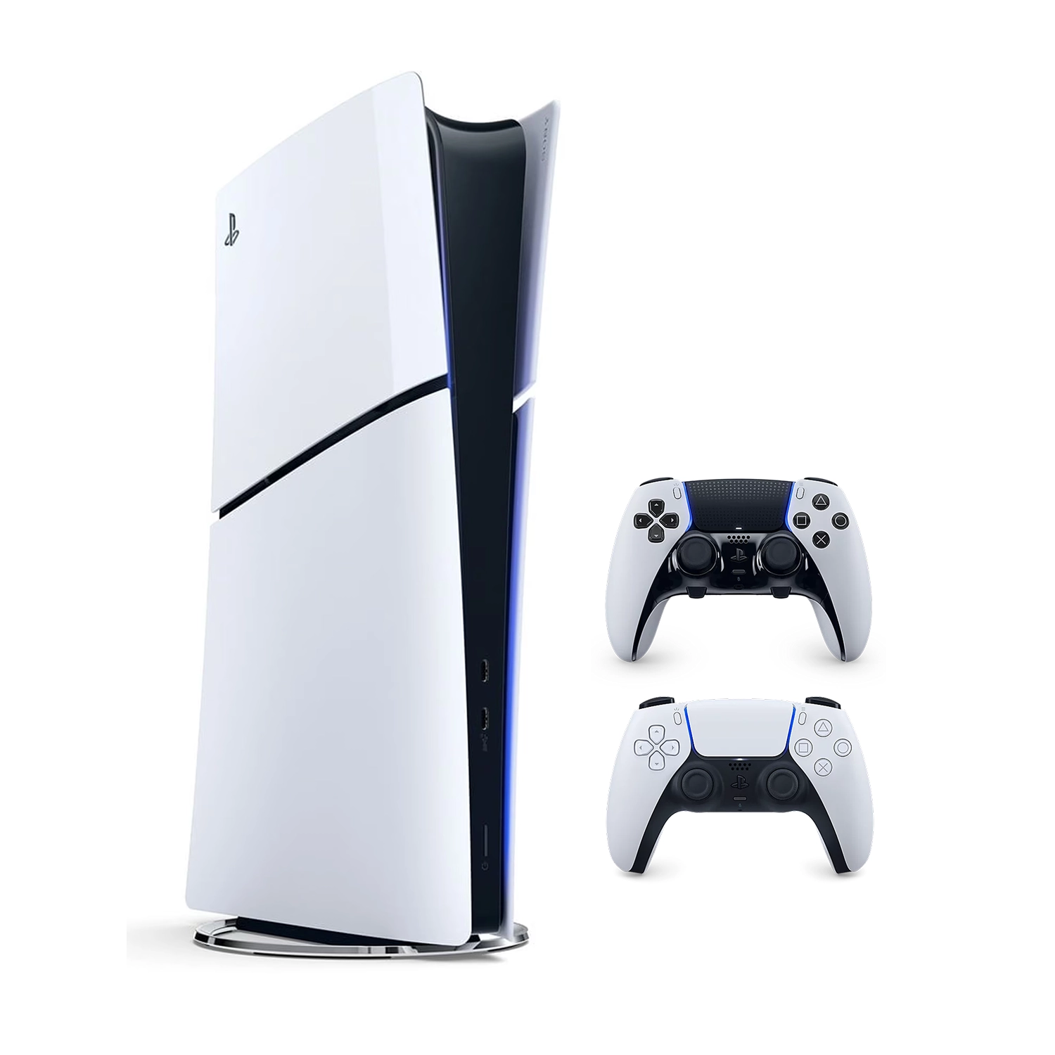 Игровая приставка Sony PlayStation 5 Slim Digital Edition (PS5 Slim) + 2 геймпад Edge White